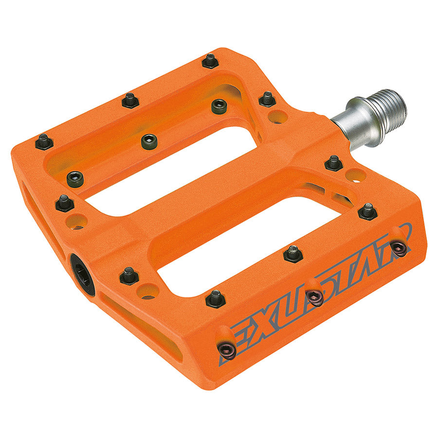flat pedal orange Exustar Flat PB71 pedals