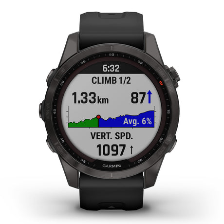 Garmin Fenix 7S Sapphire Solar - Nero - E