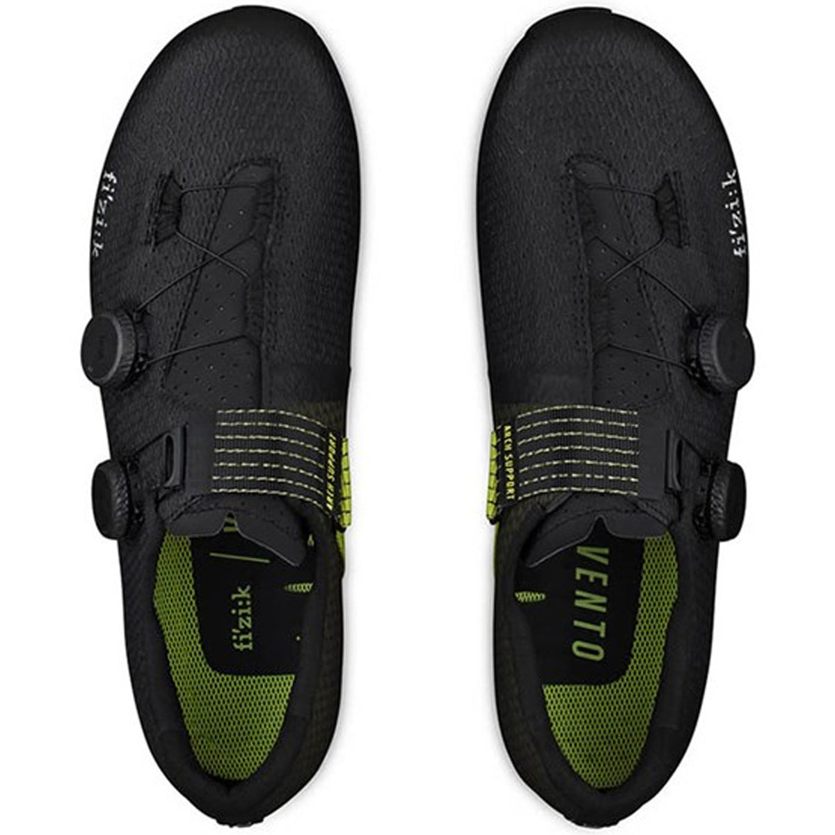 Scarpe Fizik Vento Stabilita Carbon - Nero giallo