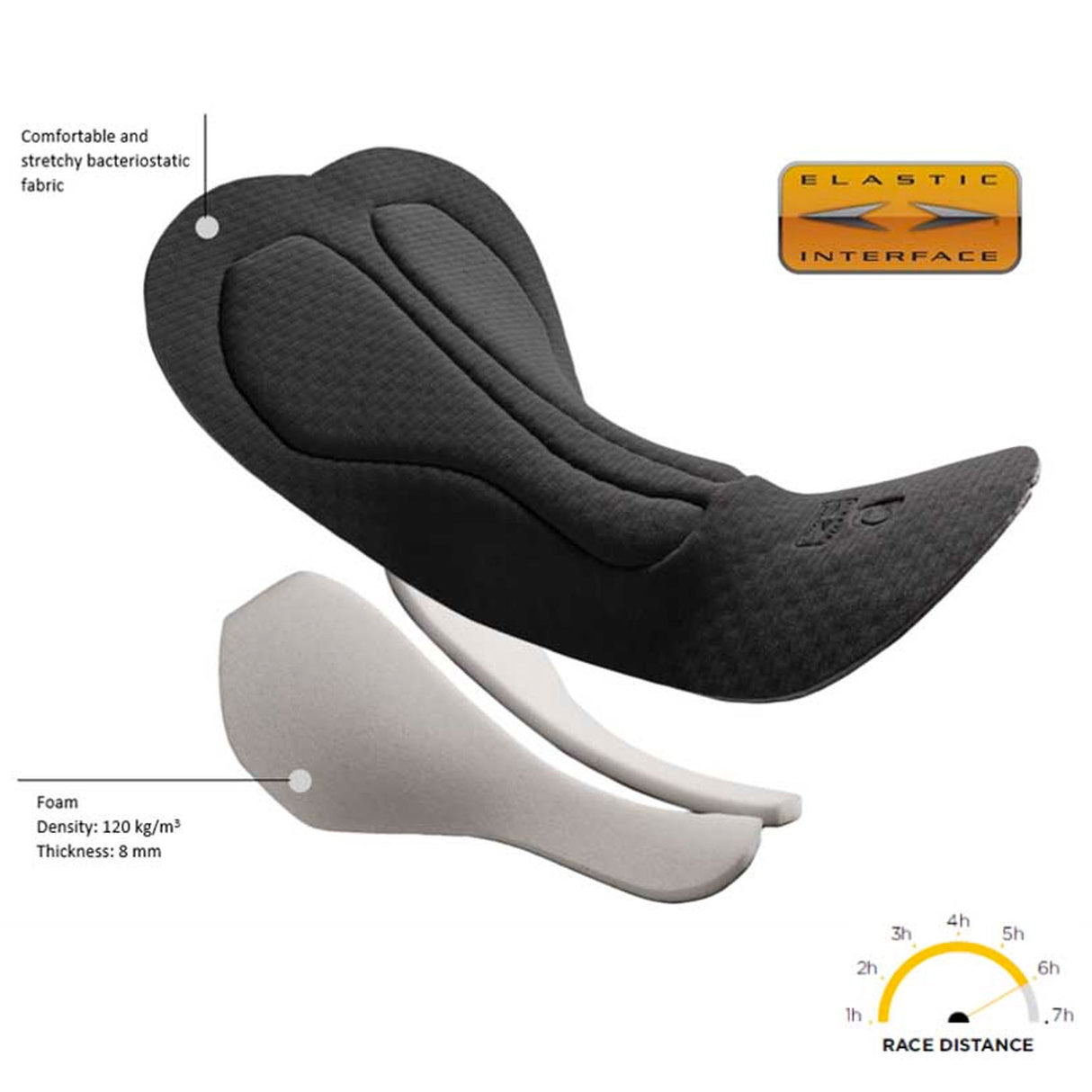 Calzamaglia Dotout Stripe - Nero arancio - L