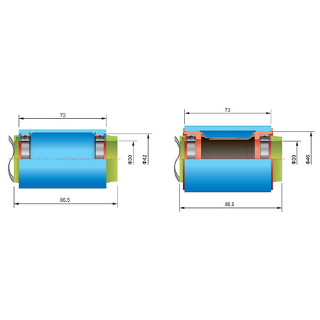 Adattatore FSA pedivelle BB386 per telai Cannondale pf30a/bb30a - E
