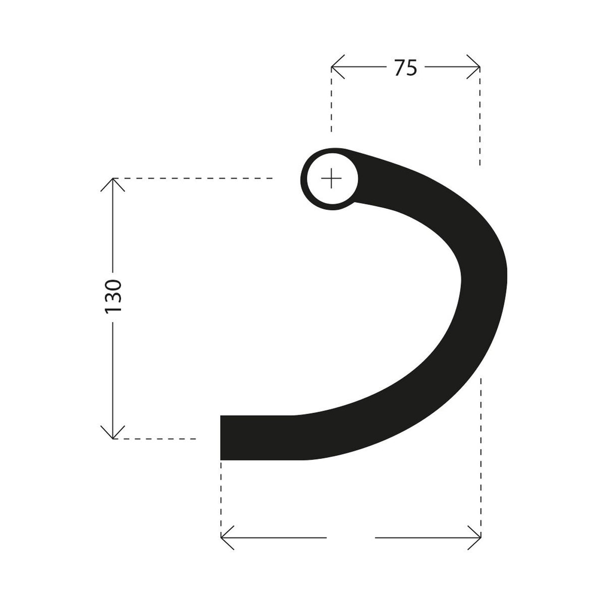 Manubrio Deda Gravel 100 - Nero - M