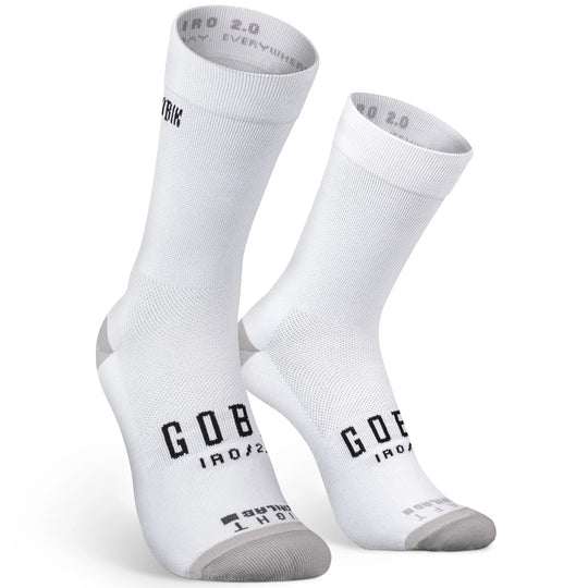 Calcetines Gobik Iro 2.0 Logo - Blanco