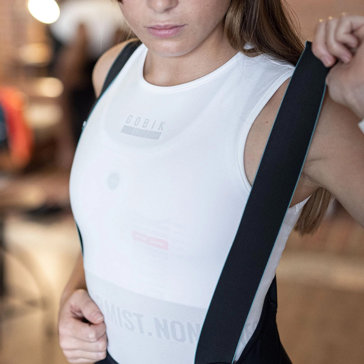 Maglia intima donna senza maniche Gobik Limber Skin Icelandic - Bianco - H