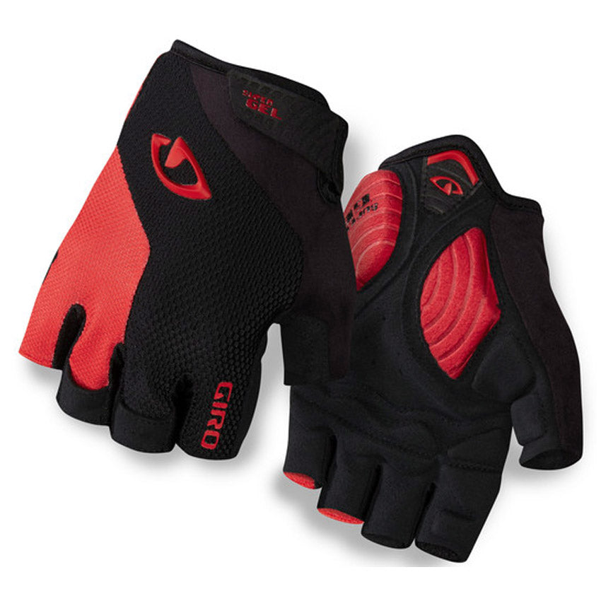 Guanti Giro Strade Dure Supergel - Nero rosso