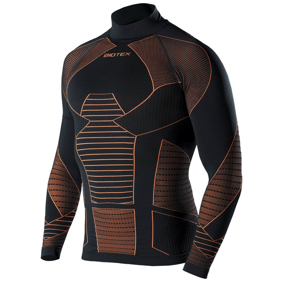 Maglia Intima M/L Biotex Lupetto Icebreak - Nero Arancio