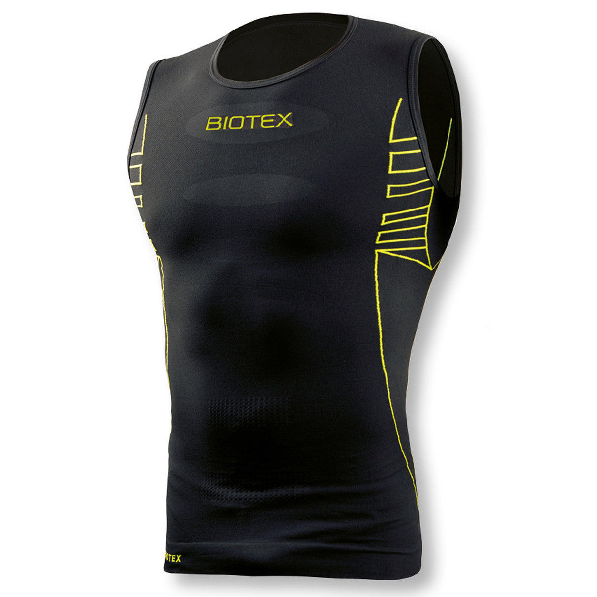 Maglia intima senza maniche Biotex Ultralight Seamless - Nero - E