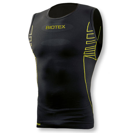 Maglia intima senza maniche Biotex Ultralight Seamless - Nero - E