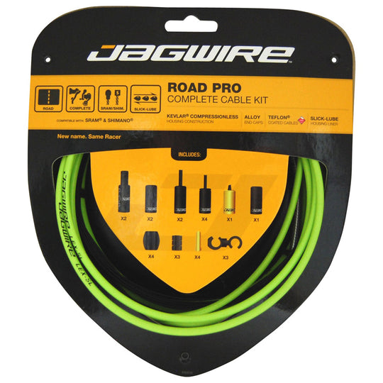 Kit Cavi Completo Road Pro Jagwire - Verde