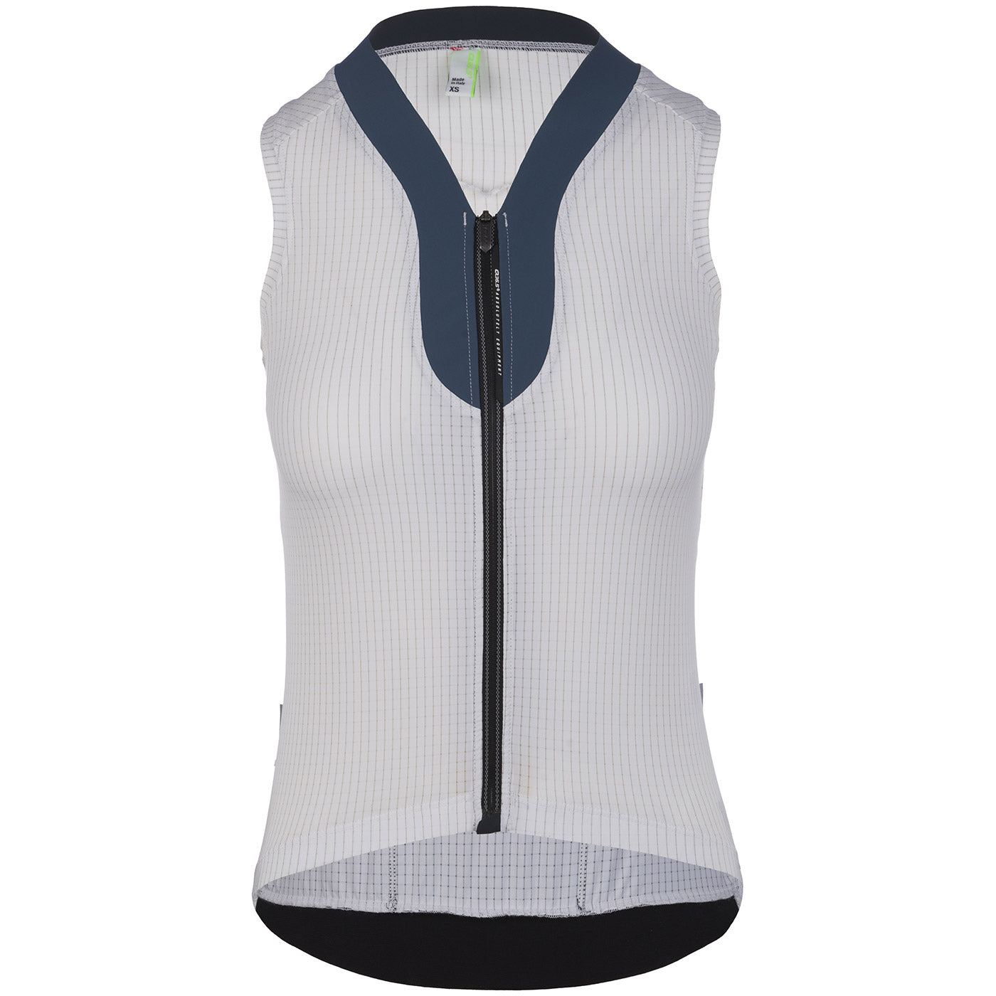 Maglia donna senza maniche Q36.5 L1 Lady Pinstripe - Bianco - D