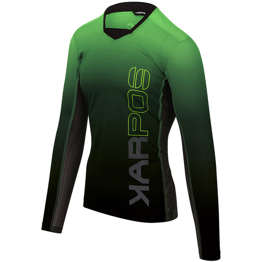Maillot manches longues Karpos Jump - Vert noir