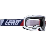 Maschera Leatt Velocity 4.5 - Bianco blu - M