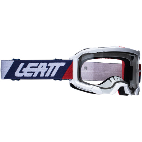 Maschera Leatt Velocity 4.5 - Bianco blu - M