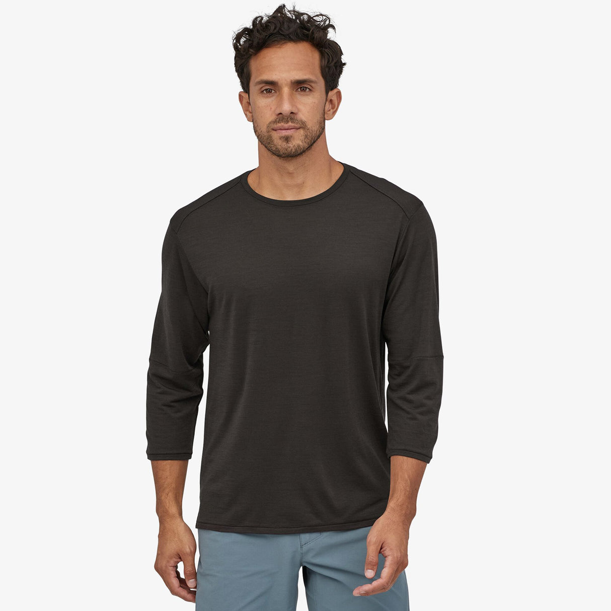Maglia 3/4 Patagonia Merino - Nero - F