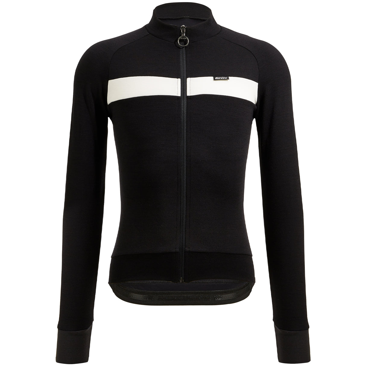 Maglia maniche lunghe Santini Adapt Wool - Nero - M