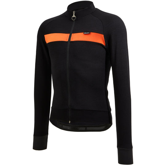 Santini Adapt Wool long sleeve jersey - Orange
