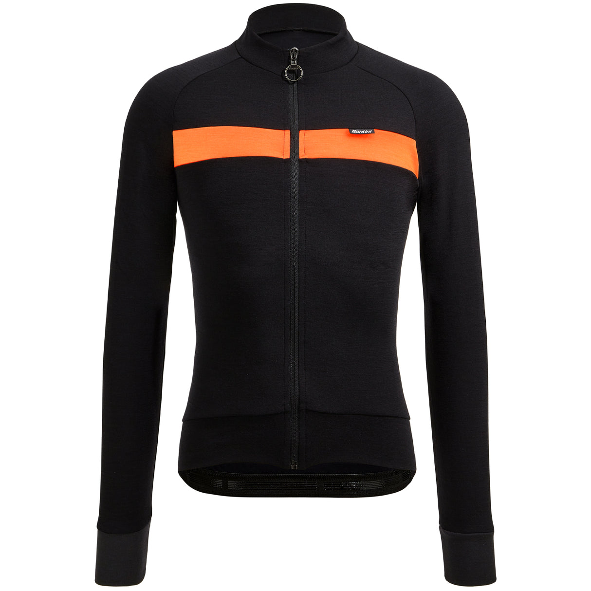 Maglia maniche lunghe Santini Adapt Wool - Arancio - H