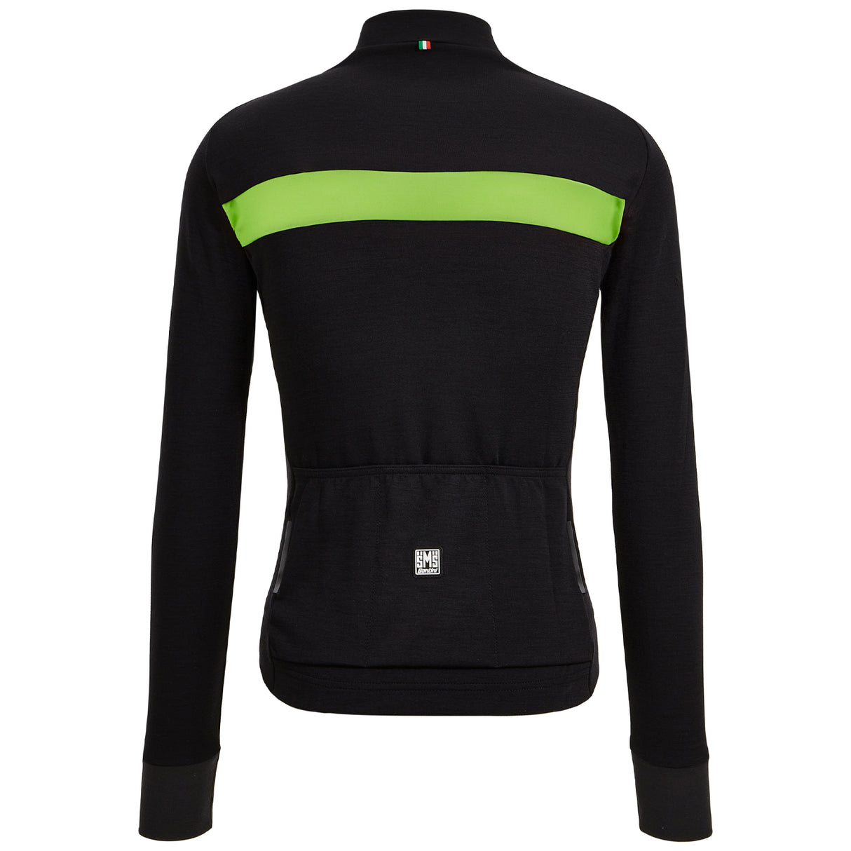 Maglia maniche lunghe Santini Adapt Wool - Verde - Q