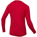 Maglia intima maniche lunghe Endura BaaBaa Blend - Rosso - N