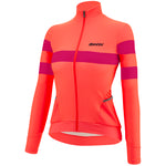 Maillot femme manches longues Santini Coral Bengal - Rose 