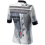 Maglia donna Castelli Astratta - Bianco nero - H