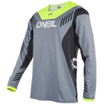 Maillot manches longues O'neal Element Fr Hybrid - Gris jaune