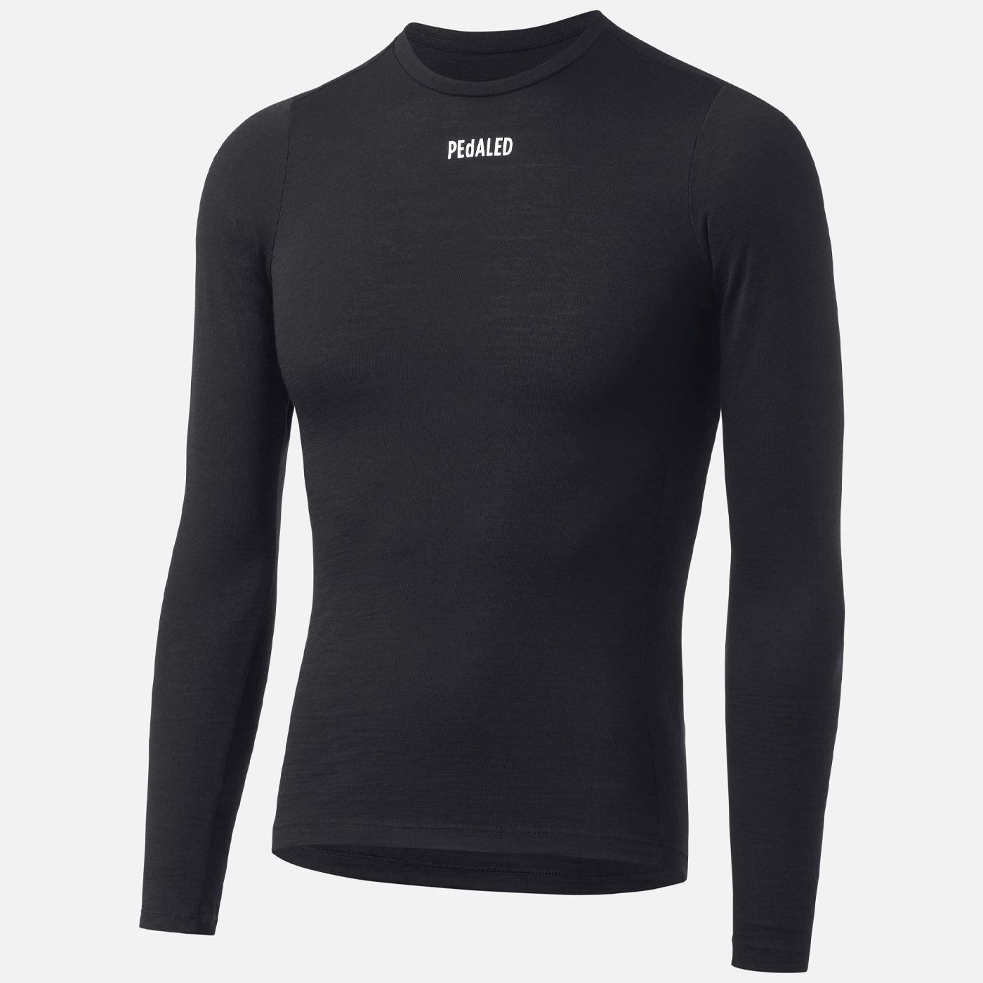 Pedaled Essential Merino base layer long sleeve Black All4cycling
