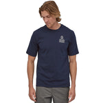 T-Shirt Patagonia Peak Protector Badge Responsibili - Blau