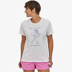 Patagonia Skinny Dip Trip frau t-shirt - Weiss