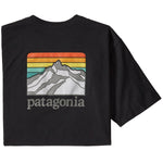 T-Shirt Patagonia Line Logo Ridge Pocket Responsibili - Negro