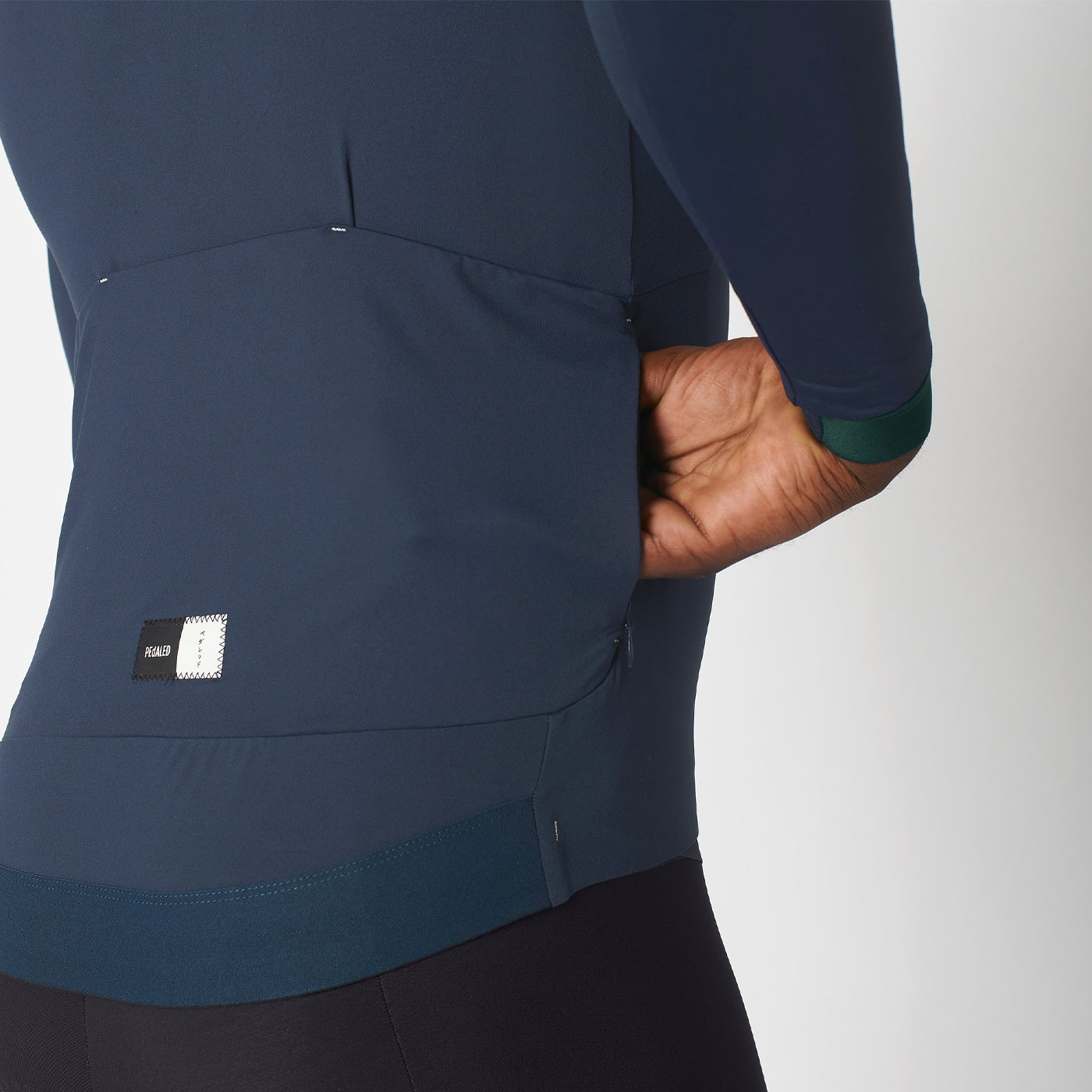 Pedaled Essential long sleeve jersey Blue All4cycling