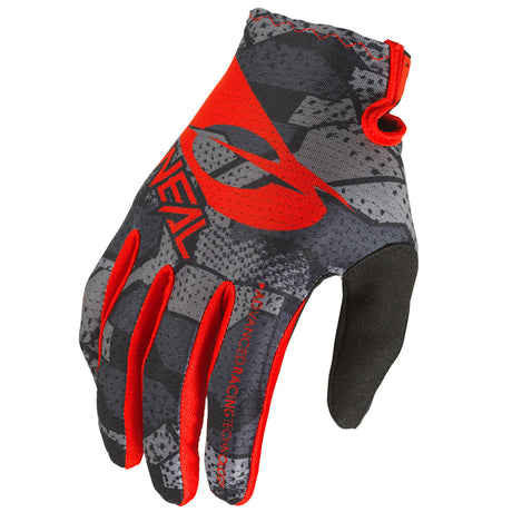 Guanti O'neal Matrix Camo - Rosso - C