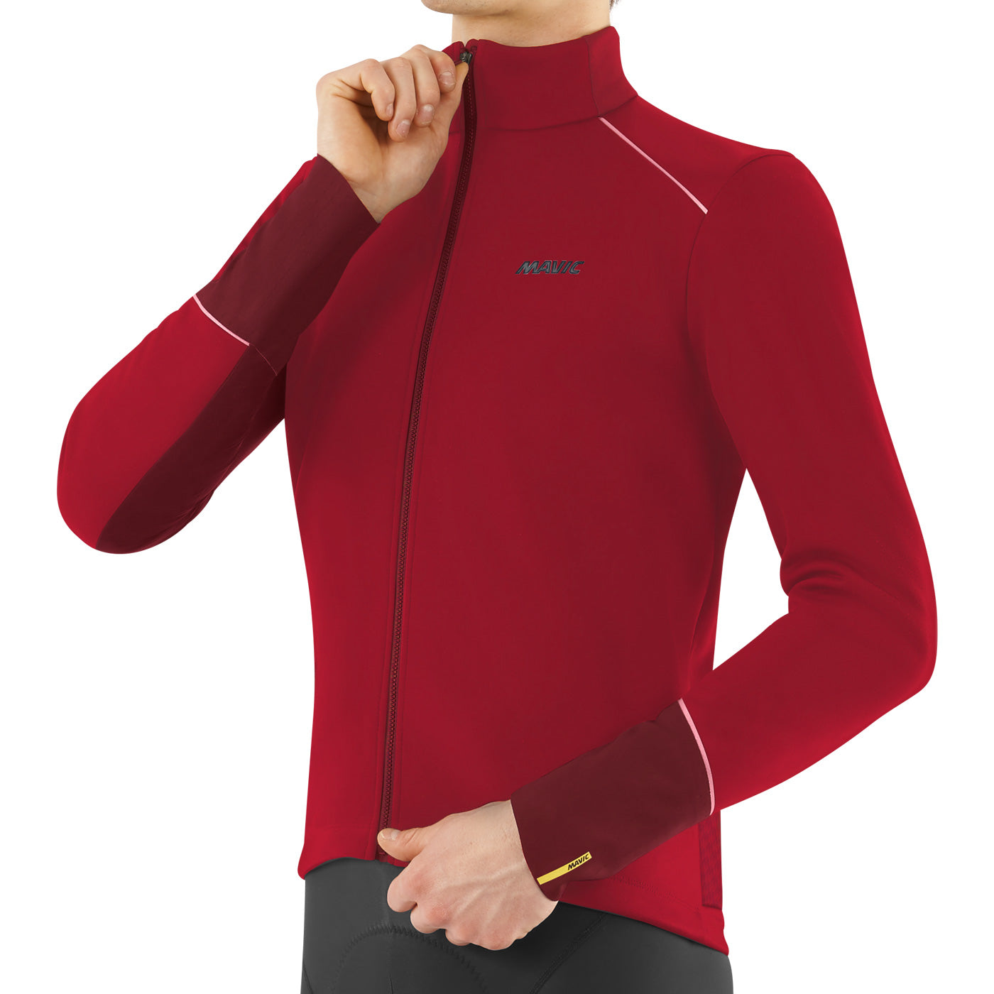 Veste vélo hiver Mavic Nordet Jacket noir jaune fluo chaleur confort