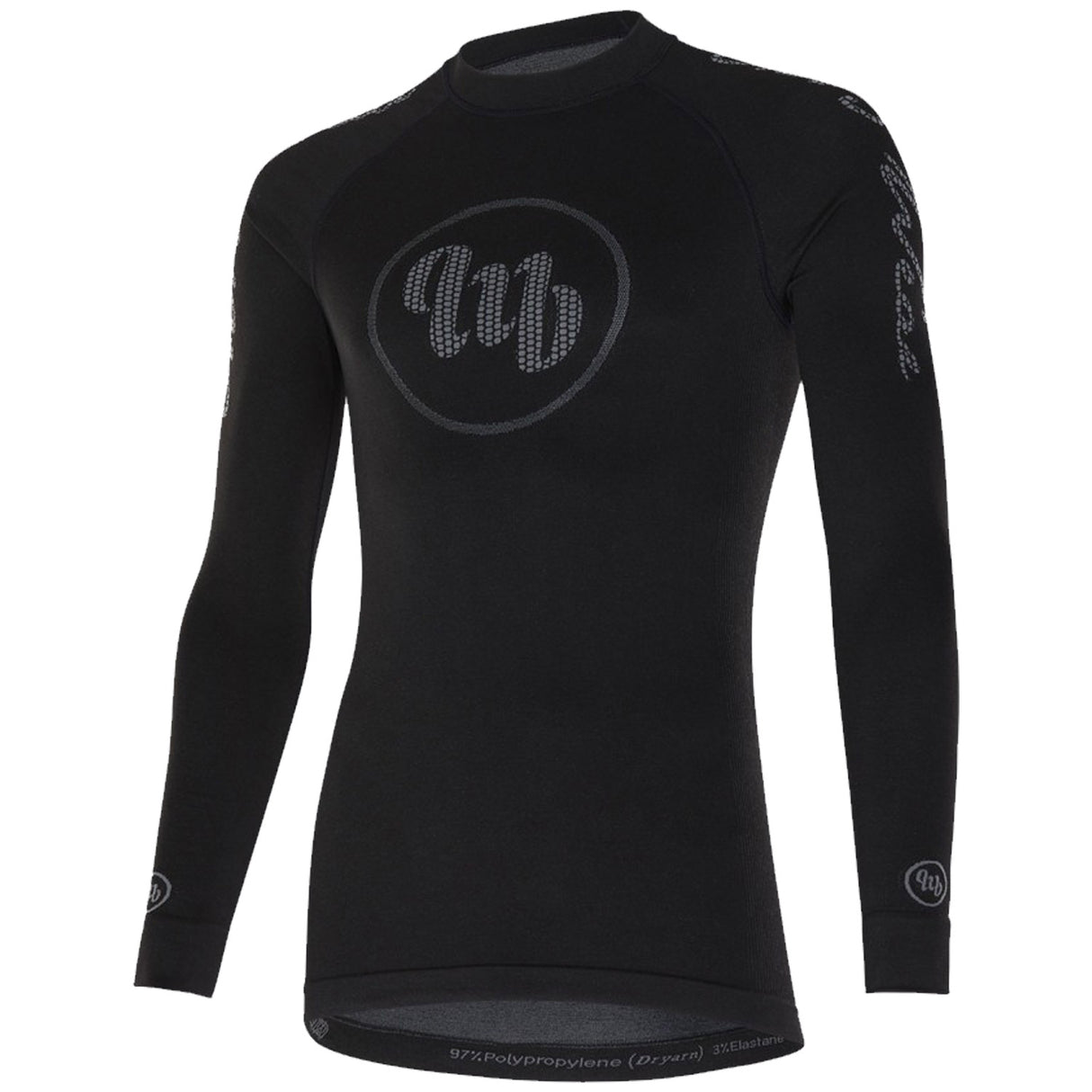 Maglia intima maniche lunghe MBwear Freedom Winter - Nero