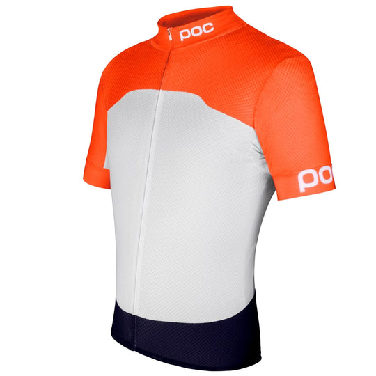 Jersey Poc AVIP printed Light - White Orange