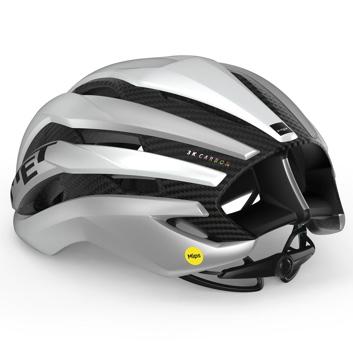 Casco Met Trenta 3K Carbon Mips - Bianco - L