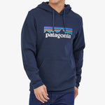 Felpa Patagonia P-6 Logo Uprisal Hoody - Blu