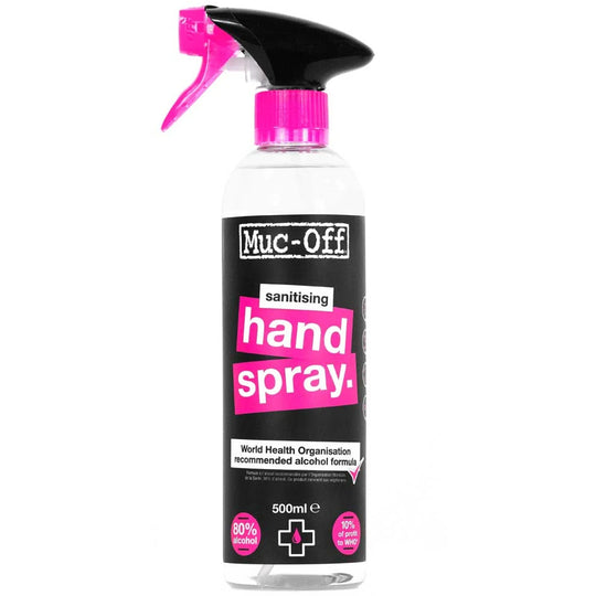 Muc-off antibacterial sanitising hand spray - 500 ml