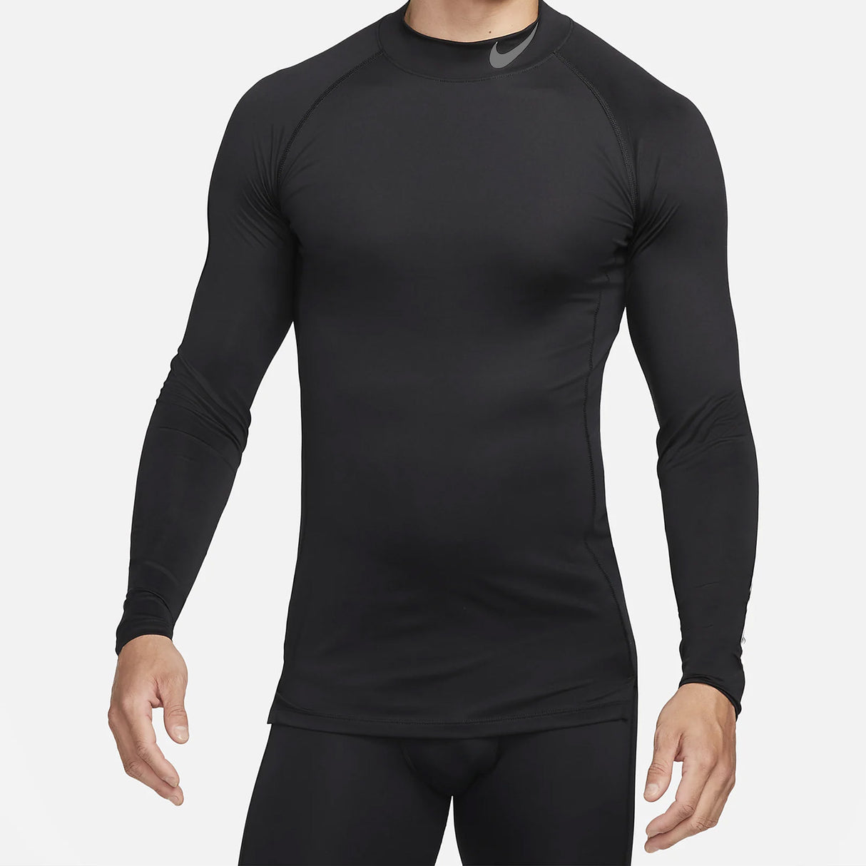 Maglia intima maniche lunghe Nike Pro Combat Neck - Nero - Q