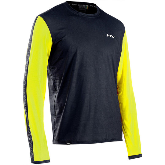 Maillot manches longues Northwave XTrail - Noir lime