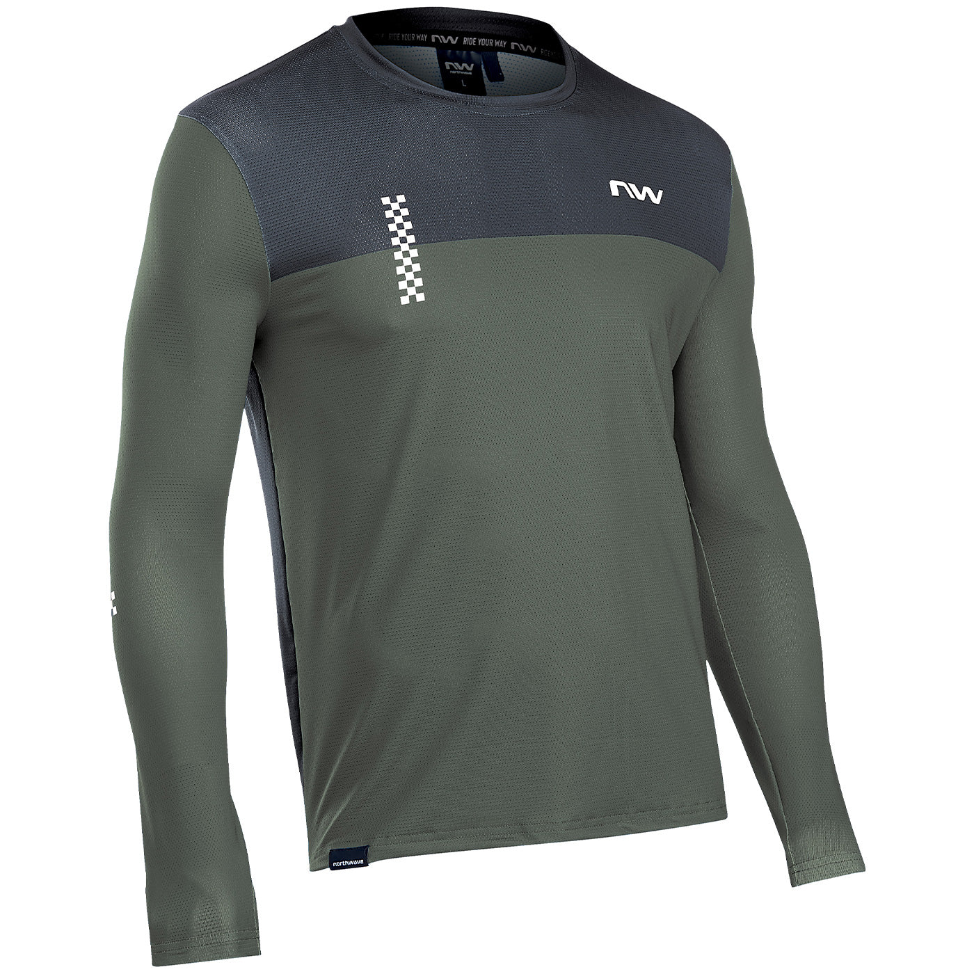 Maglia maniche lunghe Northwave XTrail 2 - Verde - B