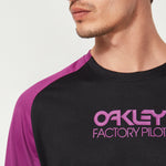 Maglia maniche lunghe Oakley Factory Pilot Mtb 2 - Nero viola
