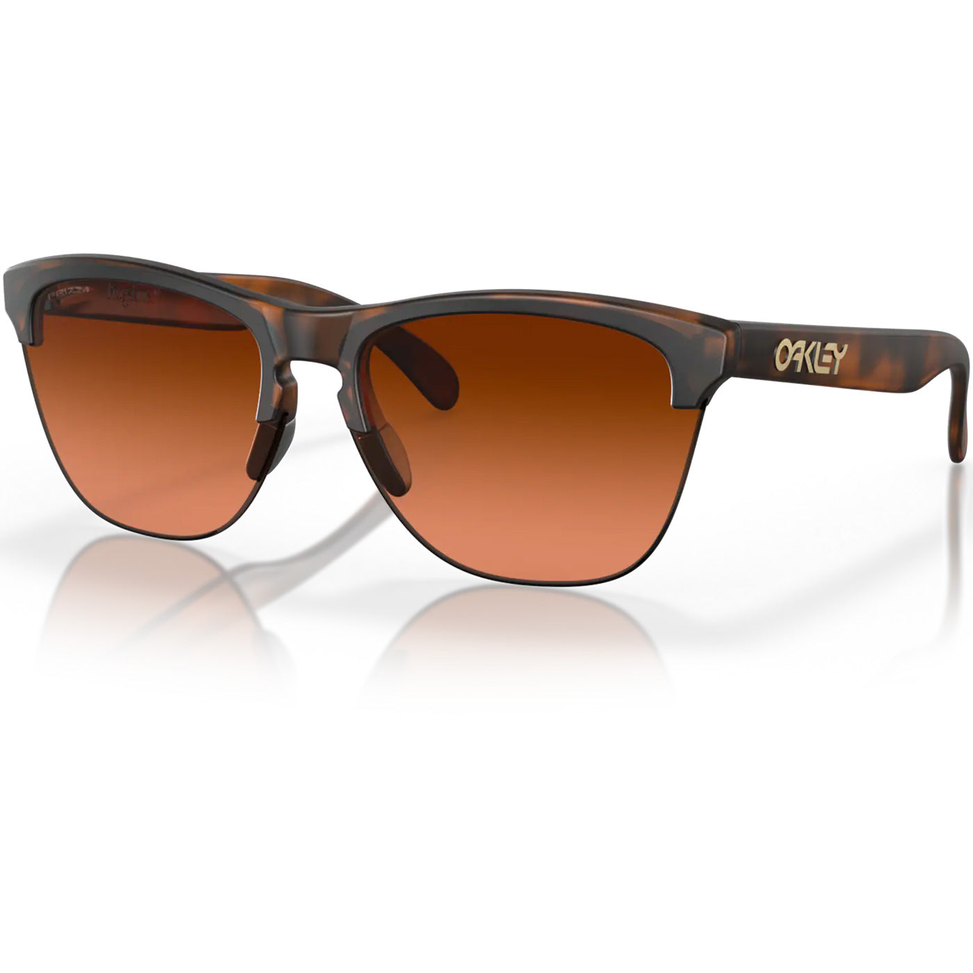 Oakley Frogskins Lite sunglasses - Matte Tortoise Prizm Brown Gradient