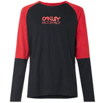 Maglia maniche lunghe Oakley Switchback Trail - Nero rosso