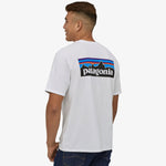 T-Shirt Patagonia P-6 Logo Responsibili - Blanc