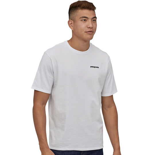 T-Shirt Patagonia P-6 Logo Responsibili - White