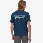 T-Shirt Patagonia P-6 Logo Responsibili - Azul