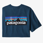T-Shirt Patagonia P-6 Logo Responsibili - Blau