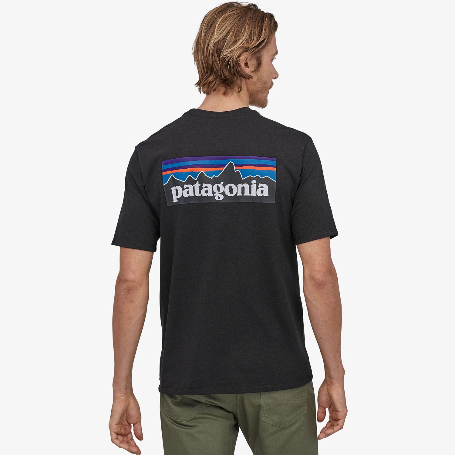 T-Shirt Patagonia P-6 Logo Responsibili - Schwarz