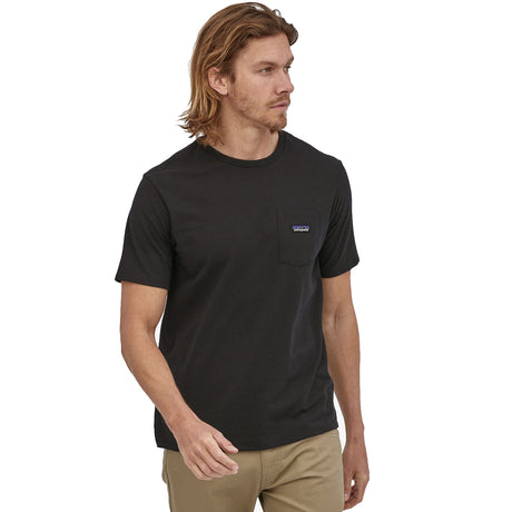 T-Shirt Patagonia P-6 Label Pocket Responsibili - Nero - G